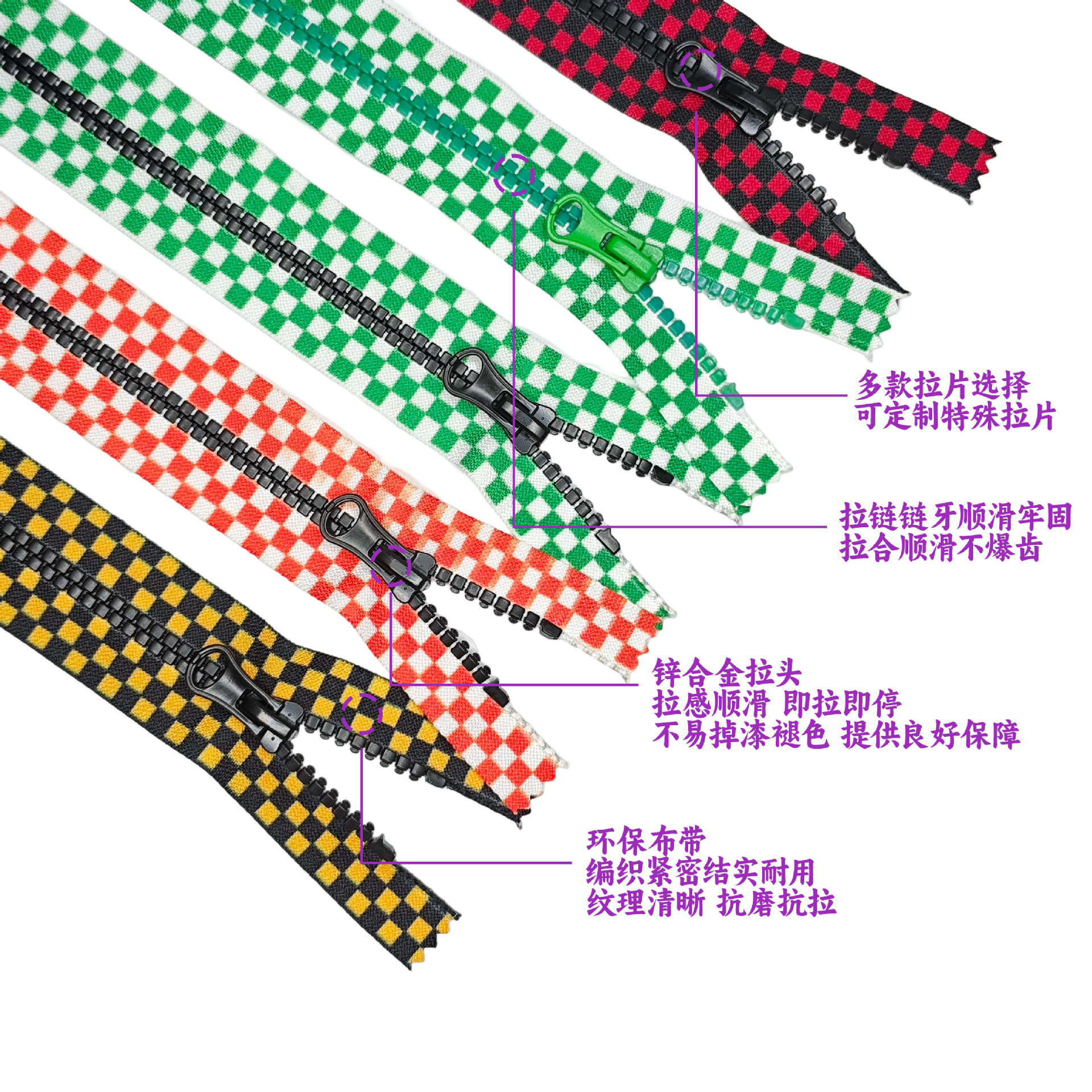 Decorative & Special Zippers detail view